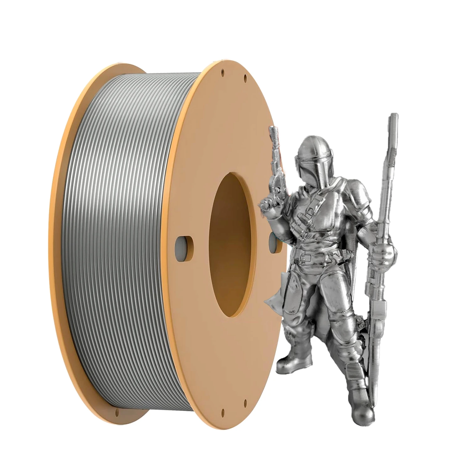 

Luxurious Silver Silk PLA Filament 1.75mm: Ideal for Bambu Lab, Creality, Anycubic 3D Prints, 0.25KG Silk Silver