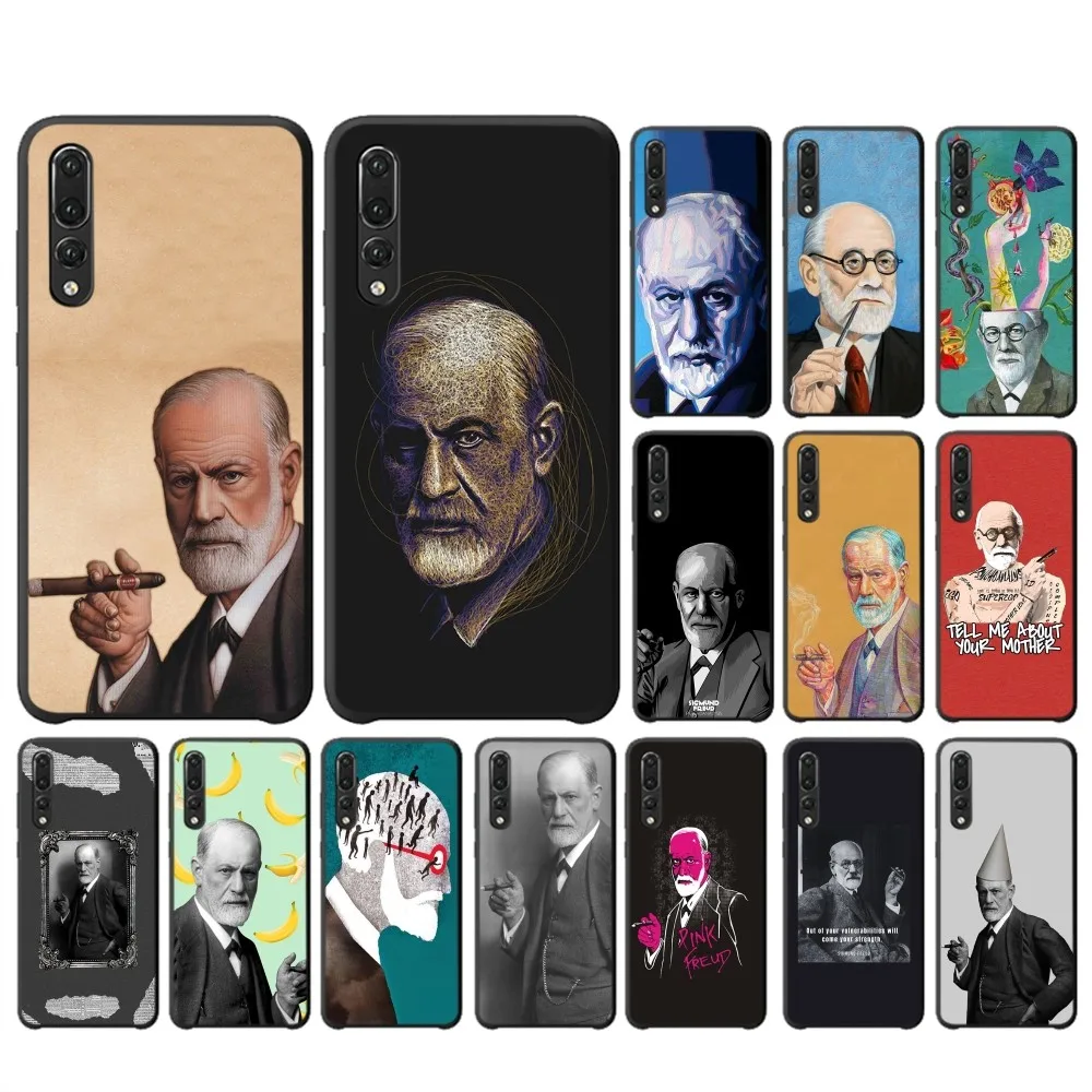 

Sigmund psychoanalysis Freud Phone Case For Huawei P 8 9 10 20 30 40 50 Pro Lite Psmart Honor 10 lite 70 Mate 20lite