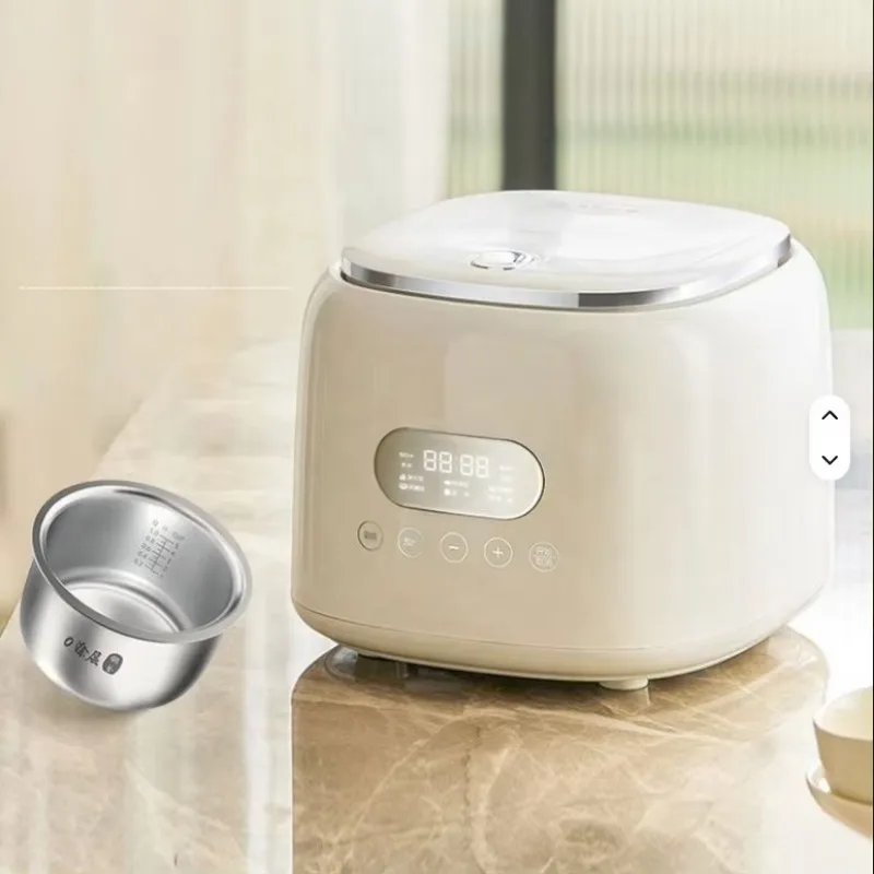 

Новая мини-мультиварка для риса объемом 2,5 л для дома, на 2-4 человека, с чашей из нержавеющей стали, цифровая, для приготовления риса с низким содержанием сахара