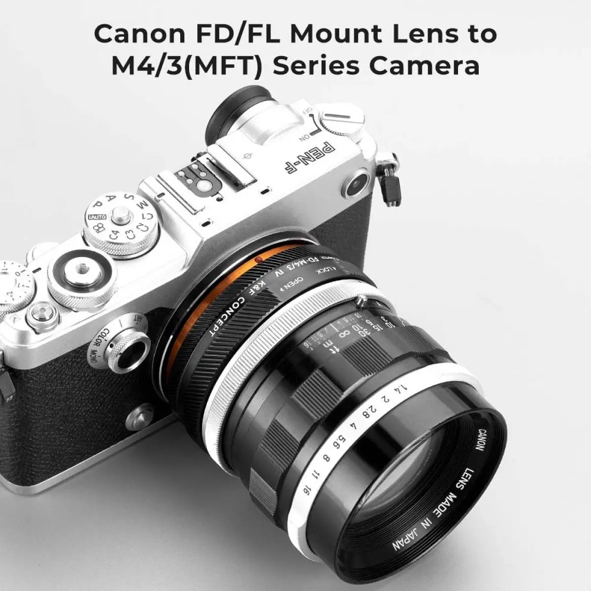 K & F คอนเซปต์ FD-M4/3 Pro Canon fd/fl เมาท์เลนส์กับ M4/3วงแหวนอะแดปเตอร์บอดี้กล้องพร้อมเคลือบแลคเกอร์สำหรับ Olympus Panasonic Lumix
