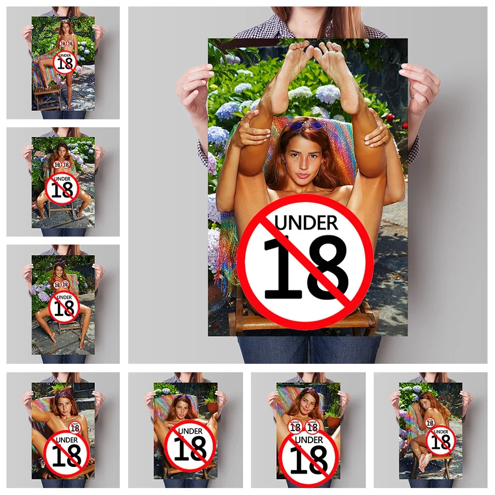 ملصقات الجسم الساخنة مثير الكبار نموذج الجمالية قماش لوحات فتاة عارية جدار الفن لغرفة النوم ديكور المنزل لا الإطار