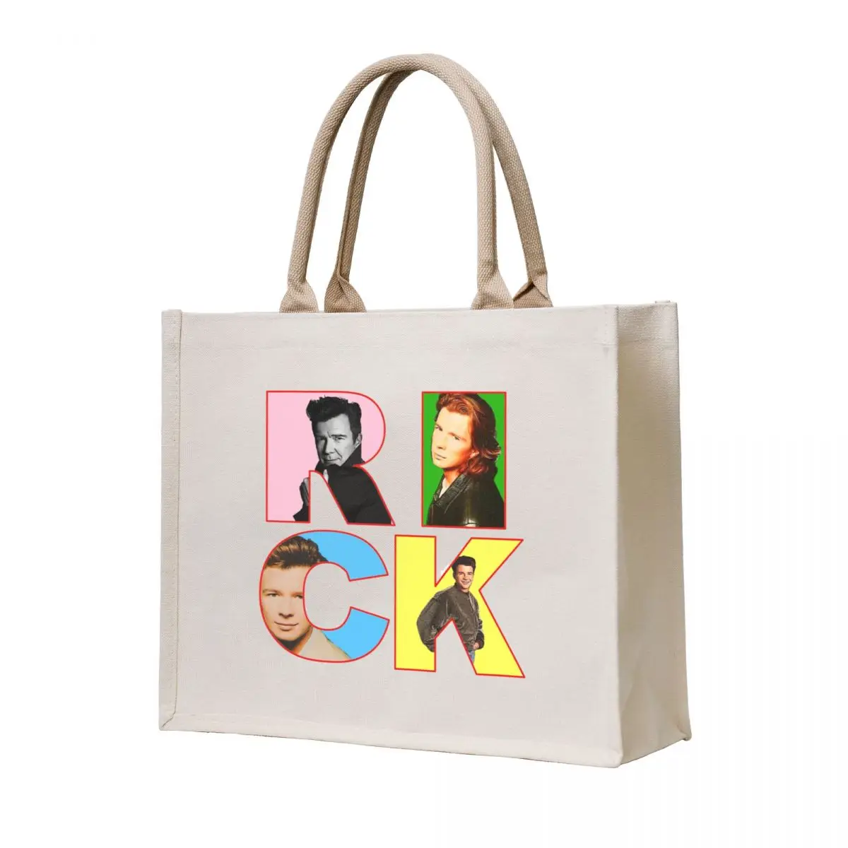 

Rick Astley Pop Art Rick Tote Bag personalized tote Cloth bags free delivery bags