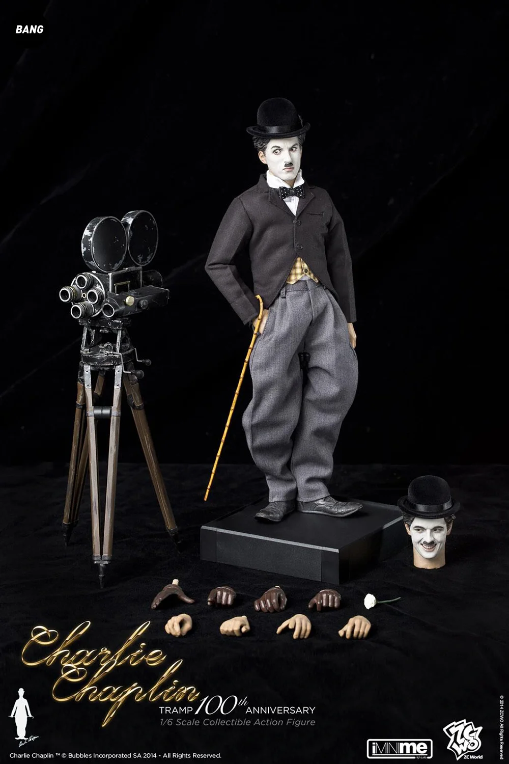 Original 1/6 ZCWO1/6 Charlie Chaplin 12-inch Action Movie Series 100th Anniversary Edition Soldier Classic Action Model Doll