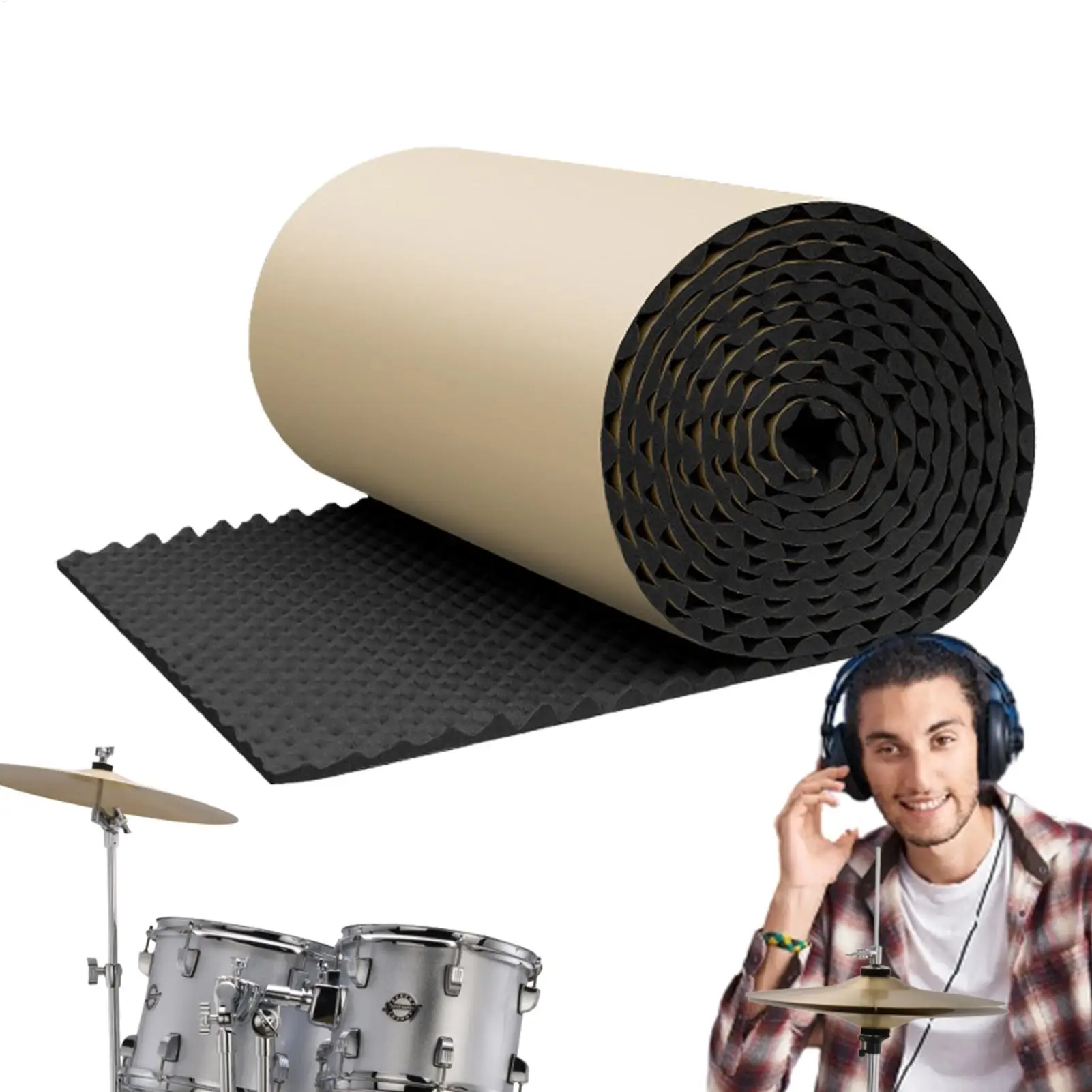 Paneles de amortiguación de ruido Almohadillas de amortiguación de sonido Paneles acústicos Paneles de reducción de ruido Barrera de sonido impermeable Sonido autoadhesivo