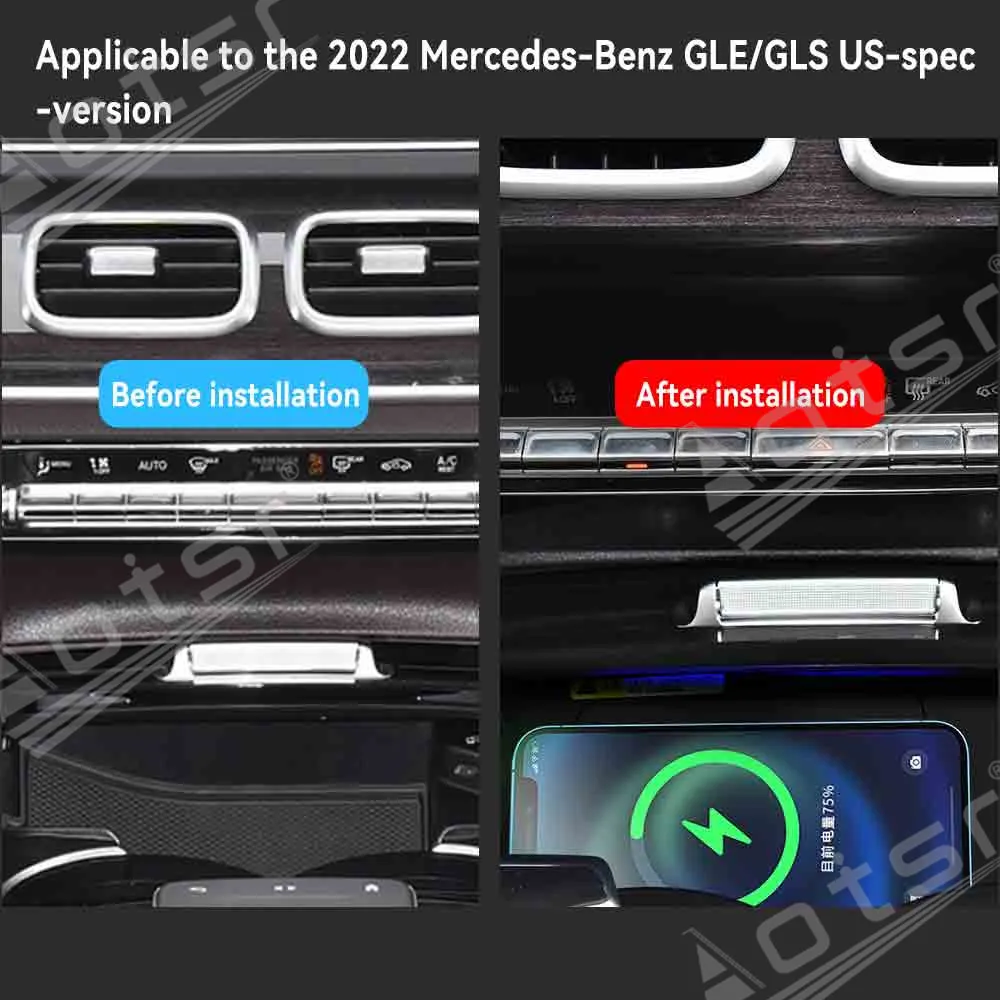 2025 For Mercedes-Benz New GLE/GLS US Version Mobile Phone USB Charging Pad Accessories For iPhone Xiaomi Samsung ETC. view 4