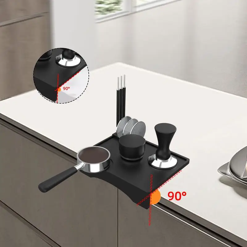 Tamping Mat For Espresso Machine 7.6x5.7 Inch Portafilter Mat For Baristas Food Grade Heat Resistant Espresso Tamping Mat