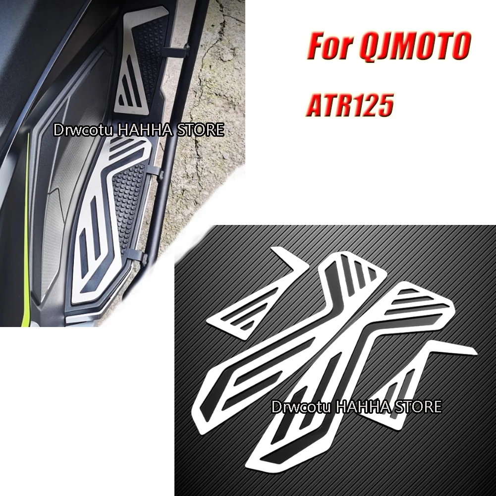 

For QJMOTO qjmotor ATR125 Motorcycle Foot Plate Board Pedals Footrest Foot Rests Cover Mat Pad Non-Slip Foot Pads