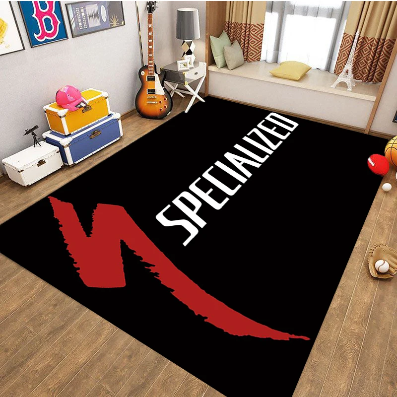 

Bicycle Logo Rug 3D Print S-Specialized Carpet Living Room Bedroom Corridor Decorate Bed Area Mat Kid Birthday Gift Sofa