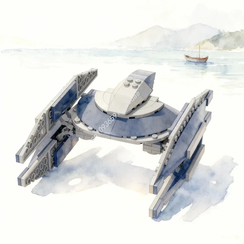 123 piezas MOC CIS Vulture Droid Star Battle, Bloques de Construcción de Modelos, Juguete de Construcción, Regalos para Festivales, Idea Educativa, Ladrillos de Construcción
