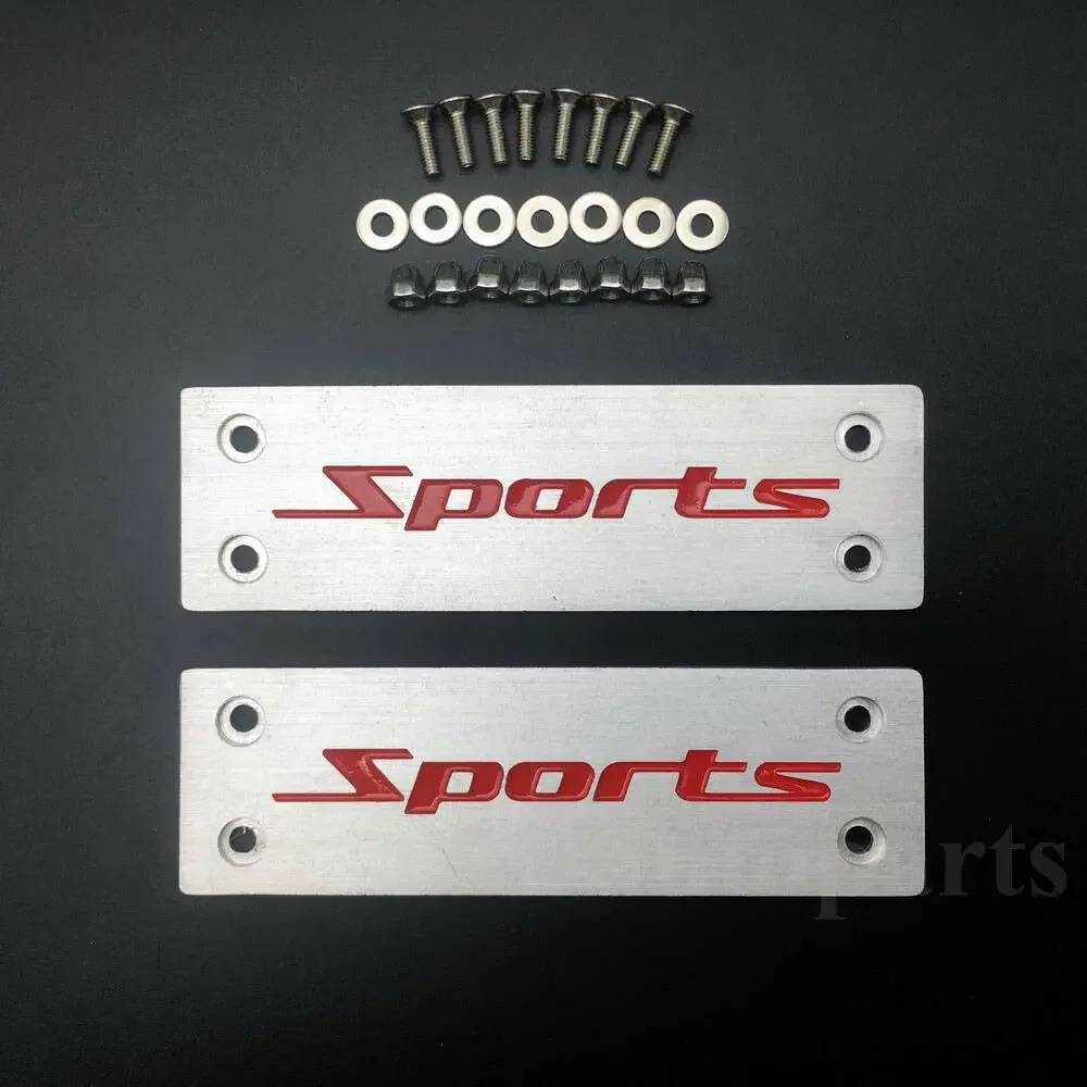 

2pcs Metal Sports Racing Car Floor Mat Carpet Emblem Badge Decal Sticker