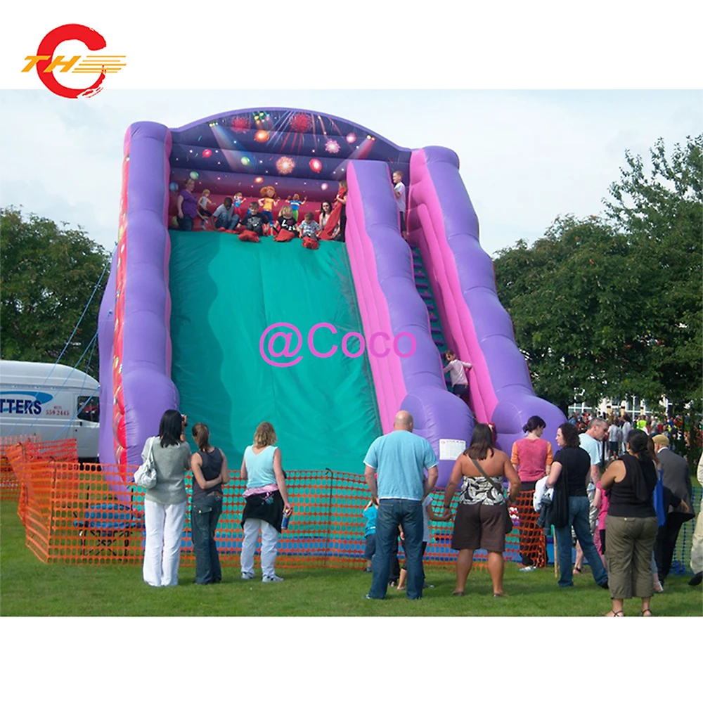 8x4x5m inflatable slide,good quality outdoor bouncy slide for kids, carnival event rental