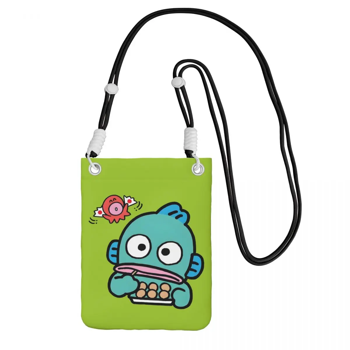 

Custom Hangyodon Carry A Mobile Phone Bag Diagonally Women Men Fish Shoulder Crossbody Bag Detachable Shoulder Strap Shopping