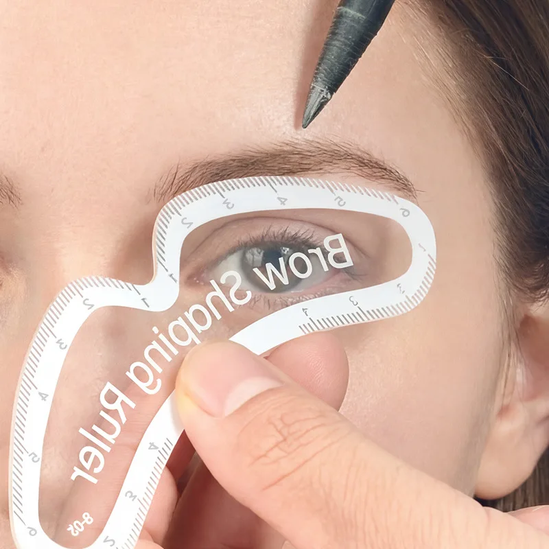 1PC Brow Mapping Ruler Eyebrow Shaping Ruler 1 Minute Fast Drawing Design Brow Easy Tool Microblading Permanent for Women Gift