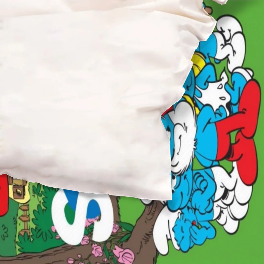 The-Smurfs The-Smurfs Bed Sheets Set Comforter Quilt Cover Duvets Single Bedding