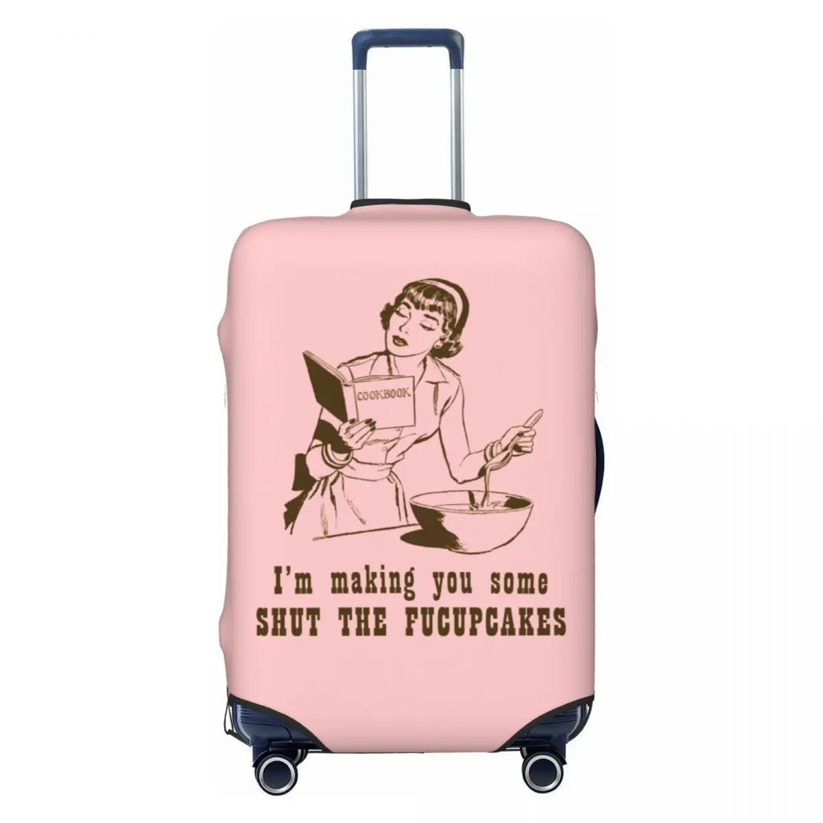

I'm Making You Some Shut The Fucupcakes Travel Luggage Cover Washable Suitcase Cover Protector Fit 18-32 Inch