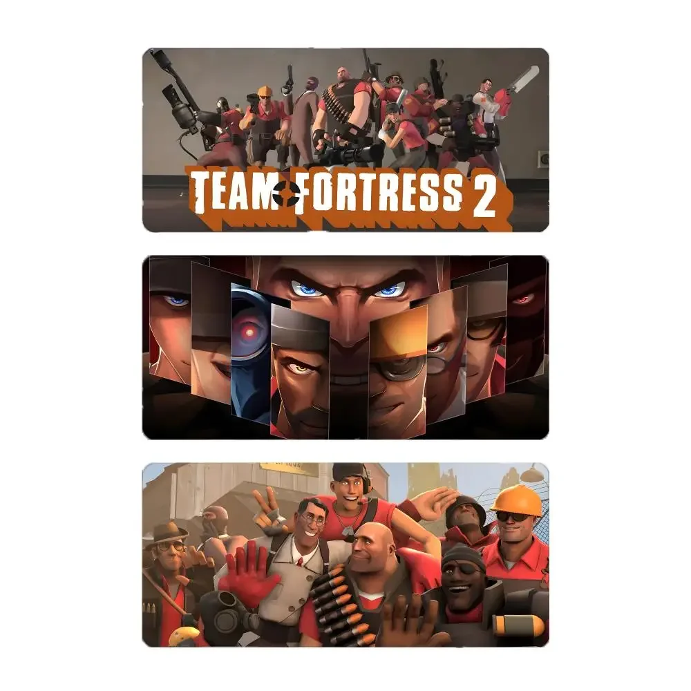 2 Game Shooter Team Fortress 2 Mouse Pad Large Gaming Mousepad with Stitched Edges Thickened Desk Mat PC