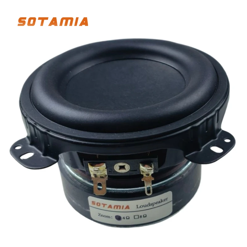 SOTAMIA 1 Stücke 3,5 Zoll Subwoofer Lautsprecher Audio 4 Ohm 50 Watt DIY Wasserdichte Bluetooth Lautsprecher Hifi Musik Woofer Power Lautsprecher