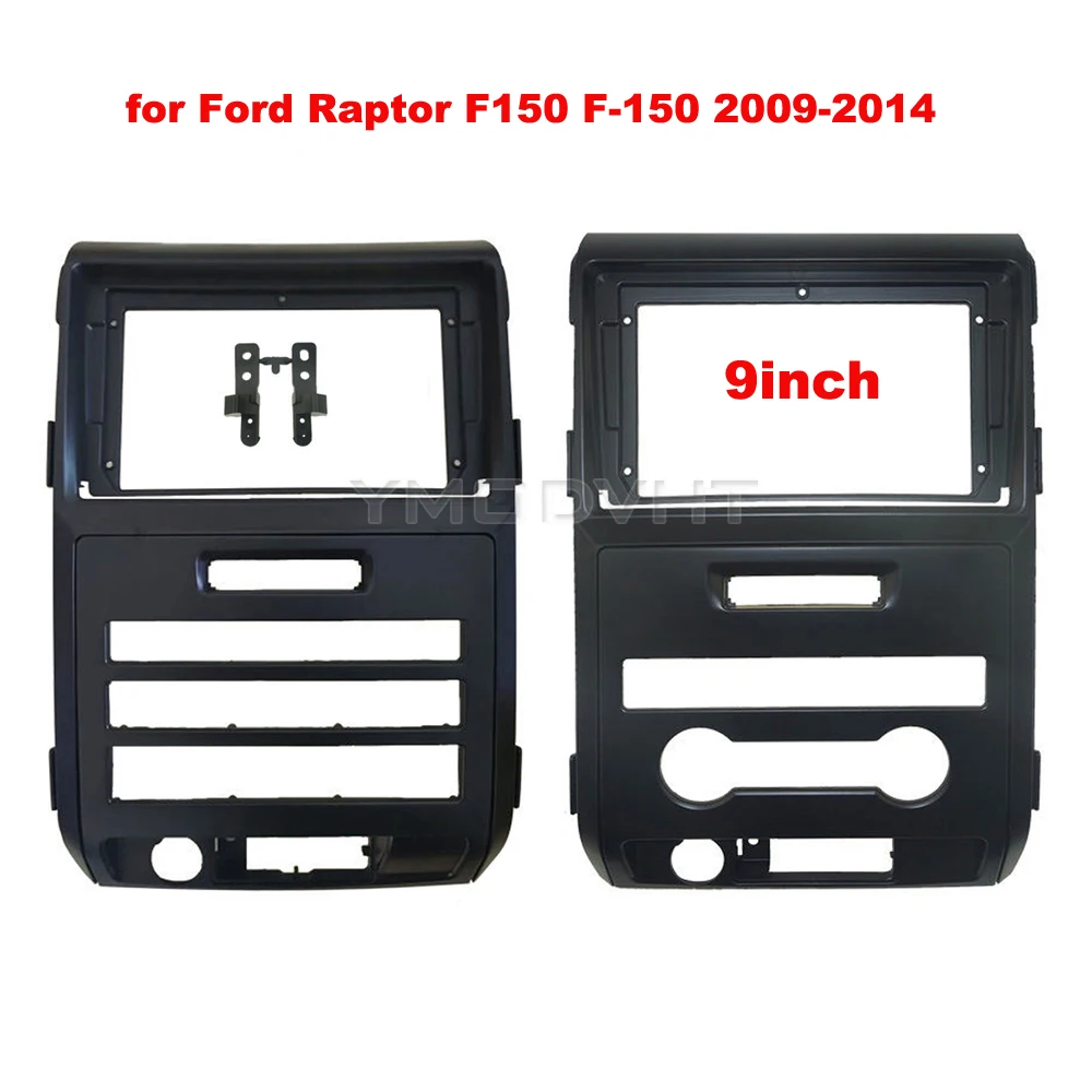 

9inch Car Radio Frame Fascia For for Ford Raptor F150 F-150 2009-2013 2014 DVD Stereo Panel Mounting Dash Installation Bezel