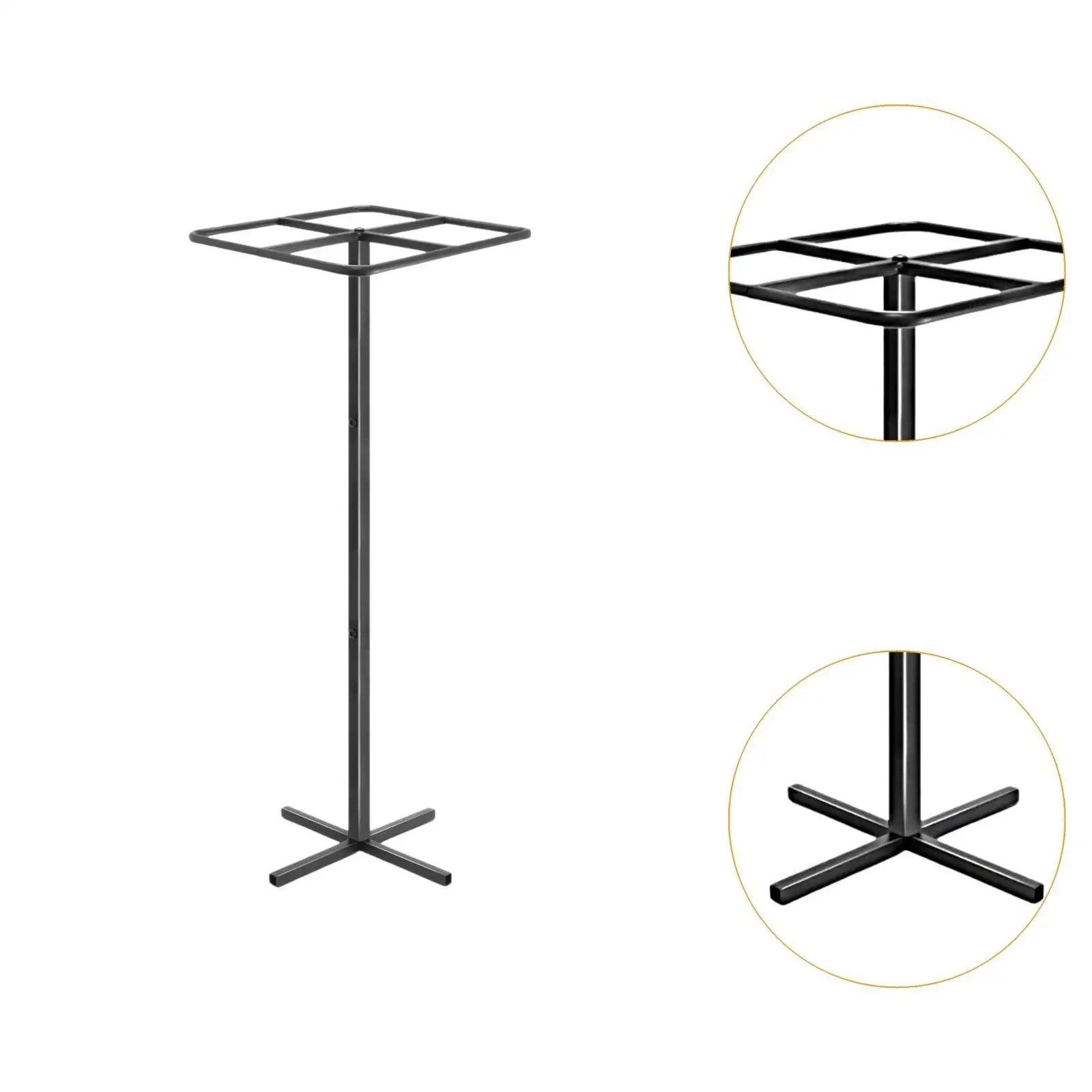 Heavy Duty Square Top Plant Trellis Metal Support for Vertical Gardening Cactus and Fruit Plants