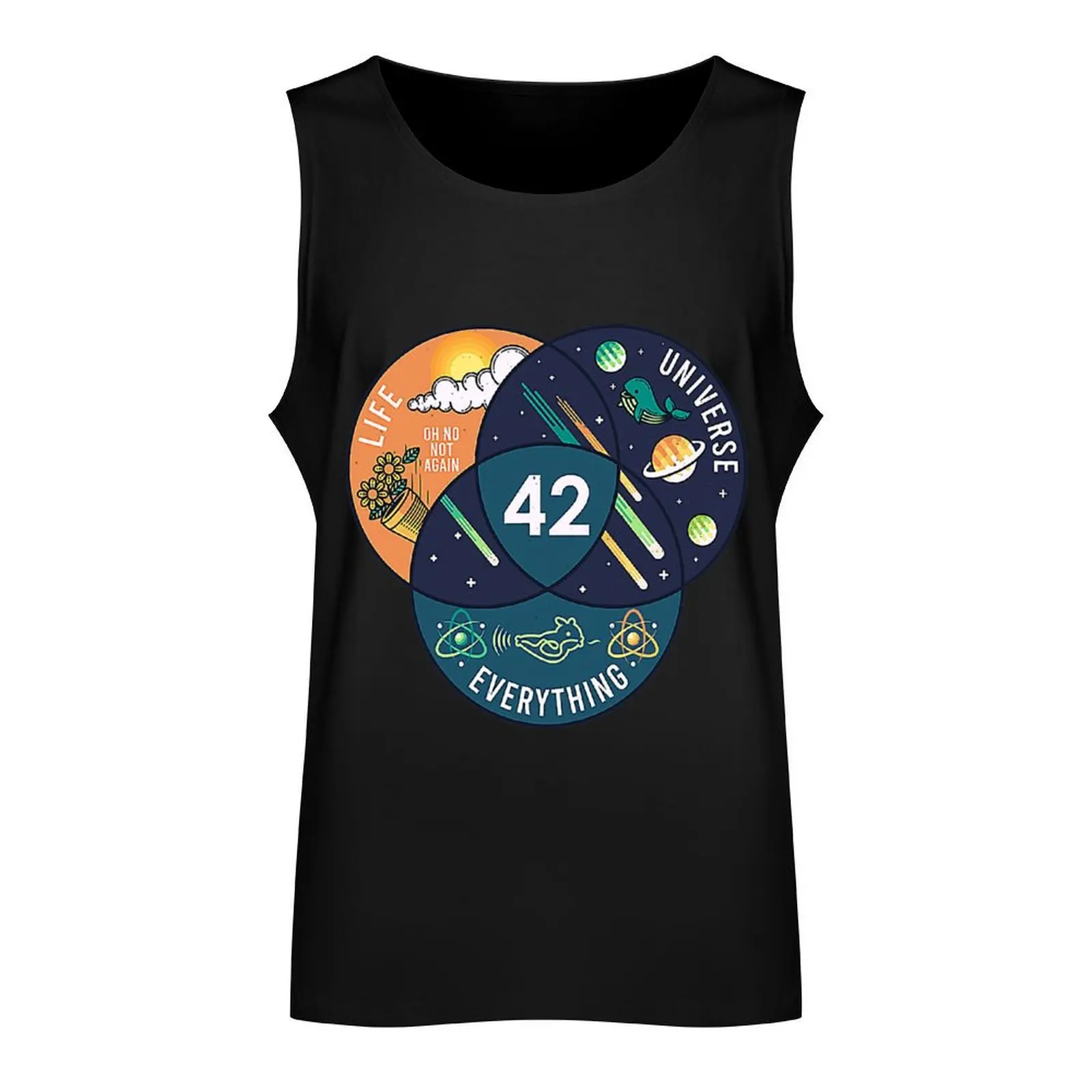 42 Answer to Life Universe and Everything Tank Top men gym gym t shirt men sleeveless tshirts for men