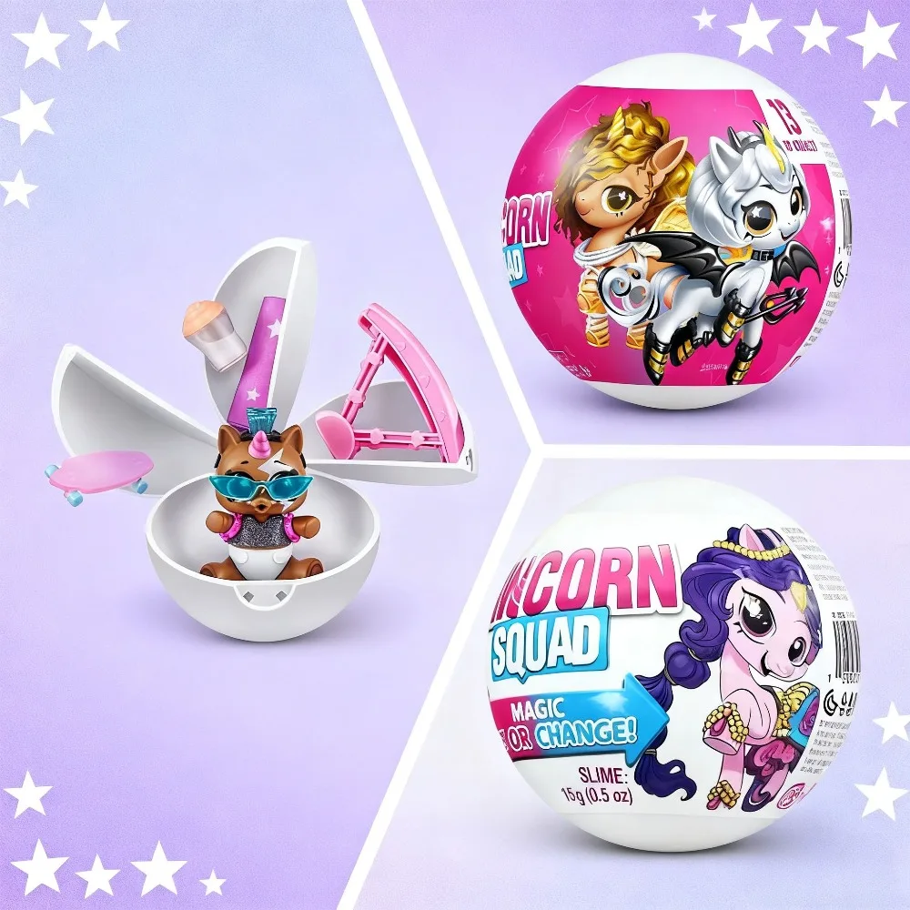 Pelota sorpresa Zuru, juguete cinco veces sorpresa, Pony, unicornio, desmontaje, pelota ciega, juguete para regalo para niños
