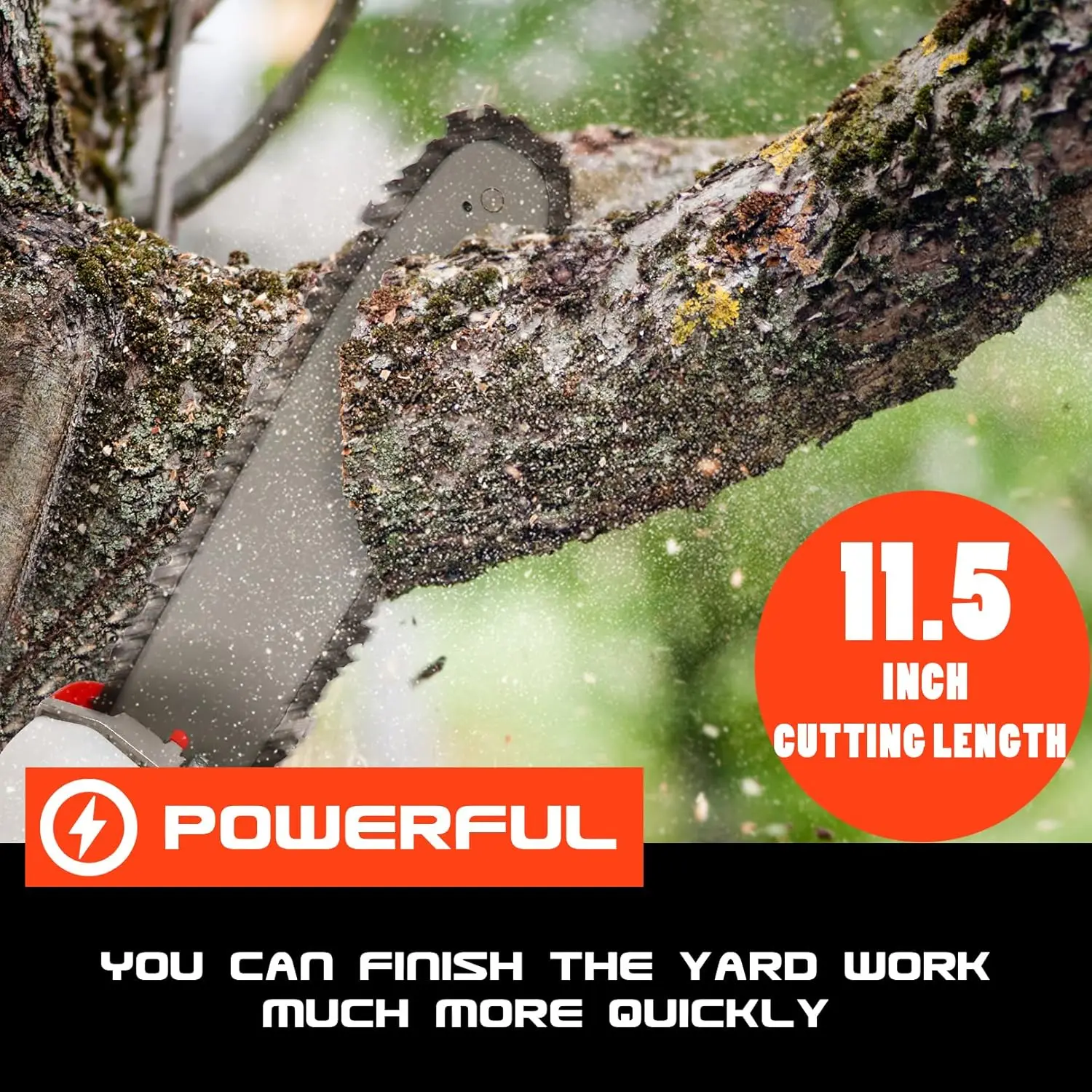 58Cc Pole Saw Gas Powered, 2 Cycle Pole Chainsaw Tree Trimmer, 16 Ft Extendable Gas Pole Saws For Tree Trimming With 11.5 Inch