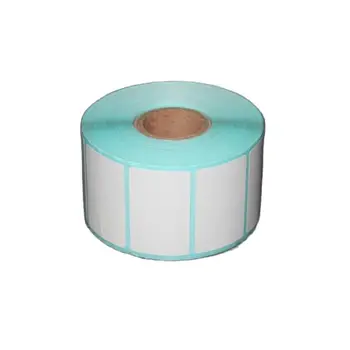 1000Pcs/ม้วน20*10มม.กาวป้ายความร้อนสติกเกอร์กระดาษซูเปอร์มาร์เก็ตราคาป้ายว่างเปล่าพิมพ์โดยตรงกันน้ำ