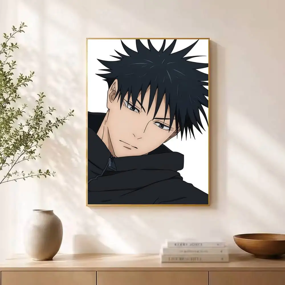 Cartoon F-Fushiguro Megumi Poster Waterproof Wall Art Sticker For Bar Living Room Vintage Decor High Quality Print Gift