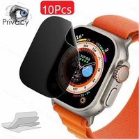 10Pcs Privacy Hydrogel Flim For Apple Watch 45mm 49mm 41mm Series 9 8 7 44mm 4 5 6 SE 42 3 2 1 38mm 46mm 10 Screen Protector