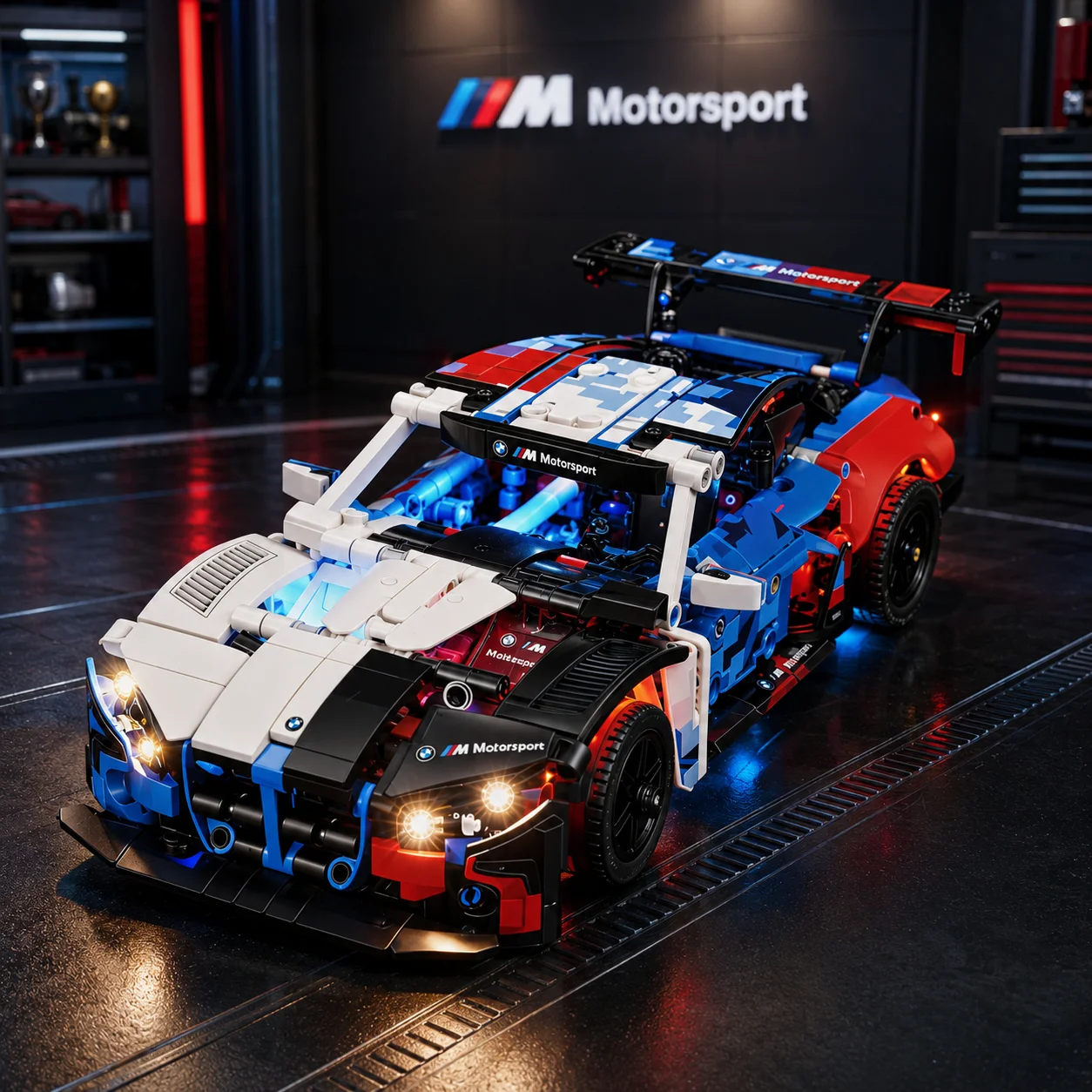 HPROSPER LED Accessory Light (No Model) For LEGO 42226 - BMW M4 GT3 EVO Race Car Easy Install Hidden Wiring