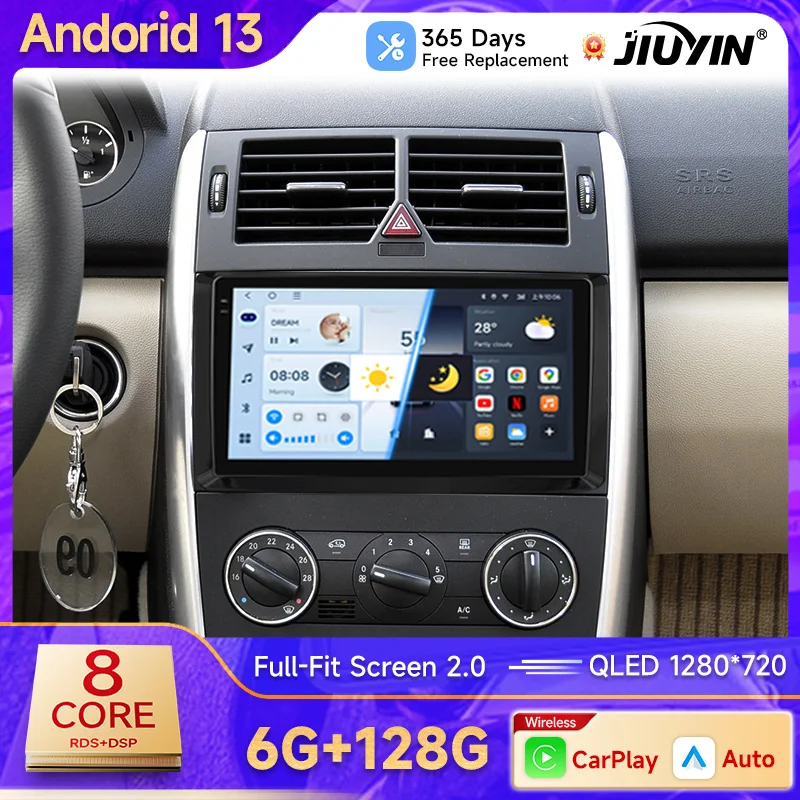 JIUYIN Autoradio Per Mercedes Benz W169 W245 B200 W906 Sprinter W639 Vito Wireless CarPlay Android