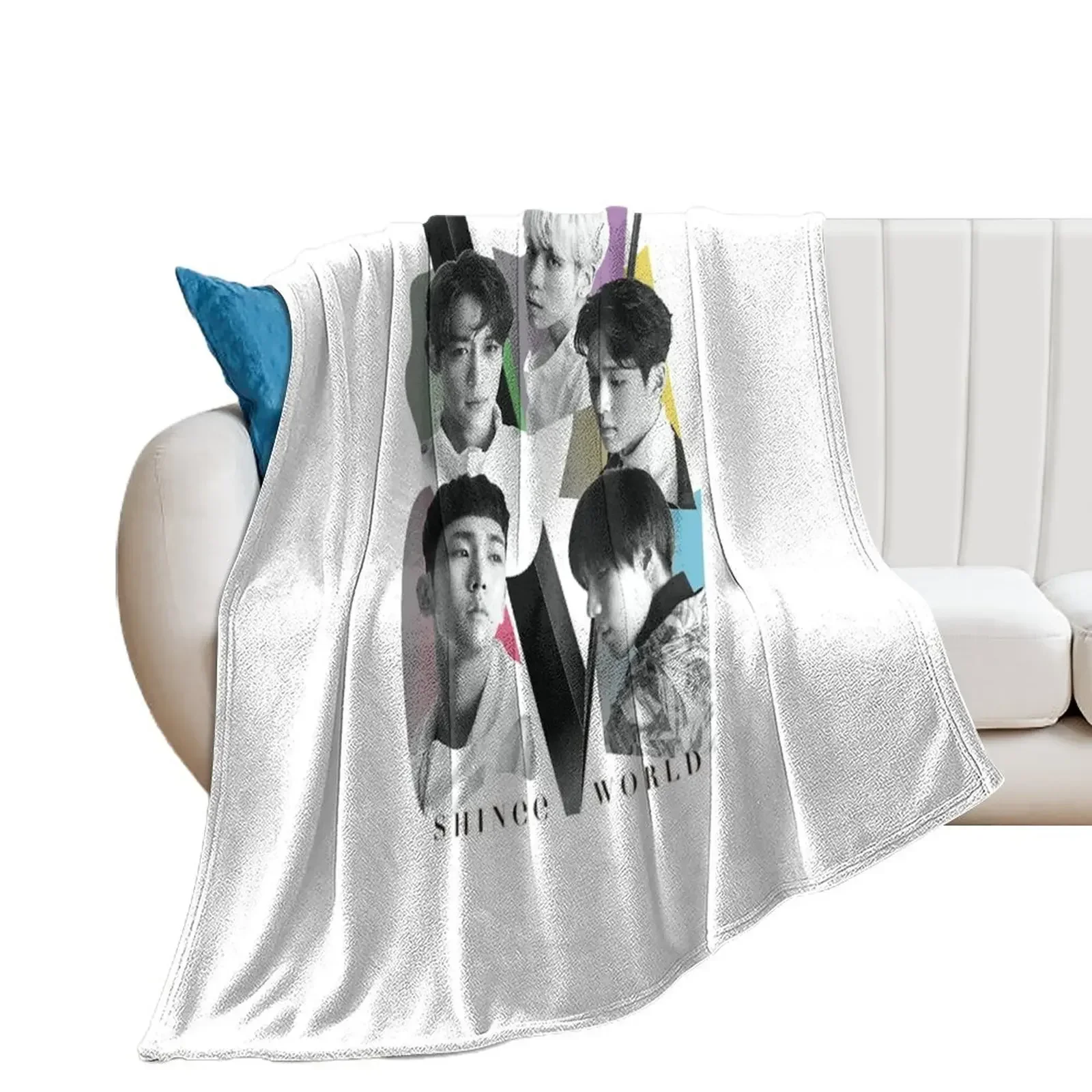 

SHINee - Tour Throw Blanket Polar Bed linens Blankets