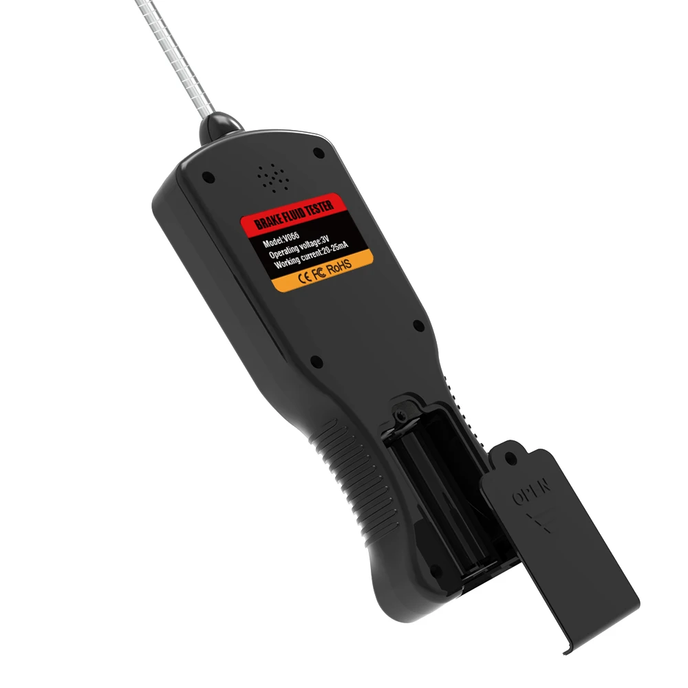 أداة تشخيص السيارة V066 محلل كاشف فحص زيت سائل الفرامل الرقمي للتحقق من جودة الزيت الدقيقة لـ DOT 3 DOT4 DOT5.1