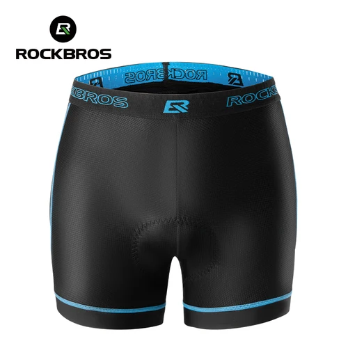 ROCKBROS Calzoncillos para ciclismo pantalones cortos ciclismo pantalones para montaña y carretera almohadilla de espuma antichoco y antivibración Cómodo antideslizante y transpirable equipo ciclista para hombres