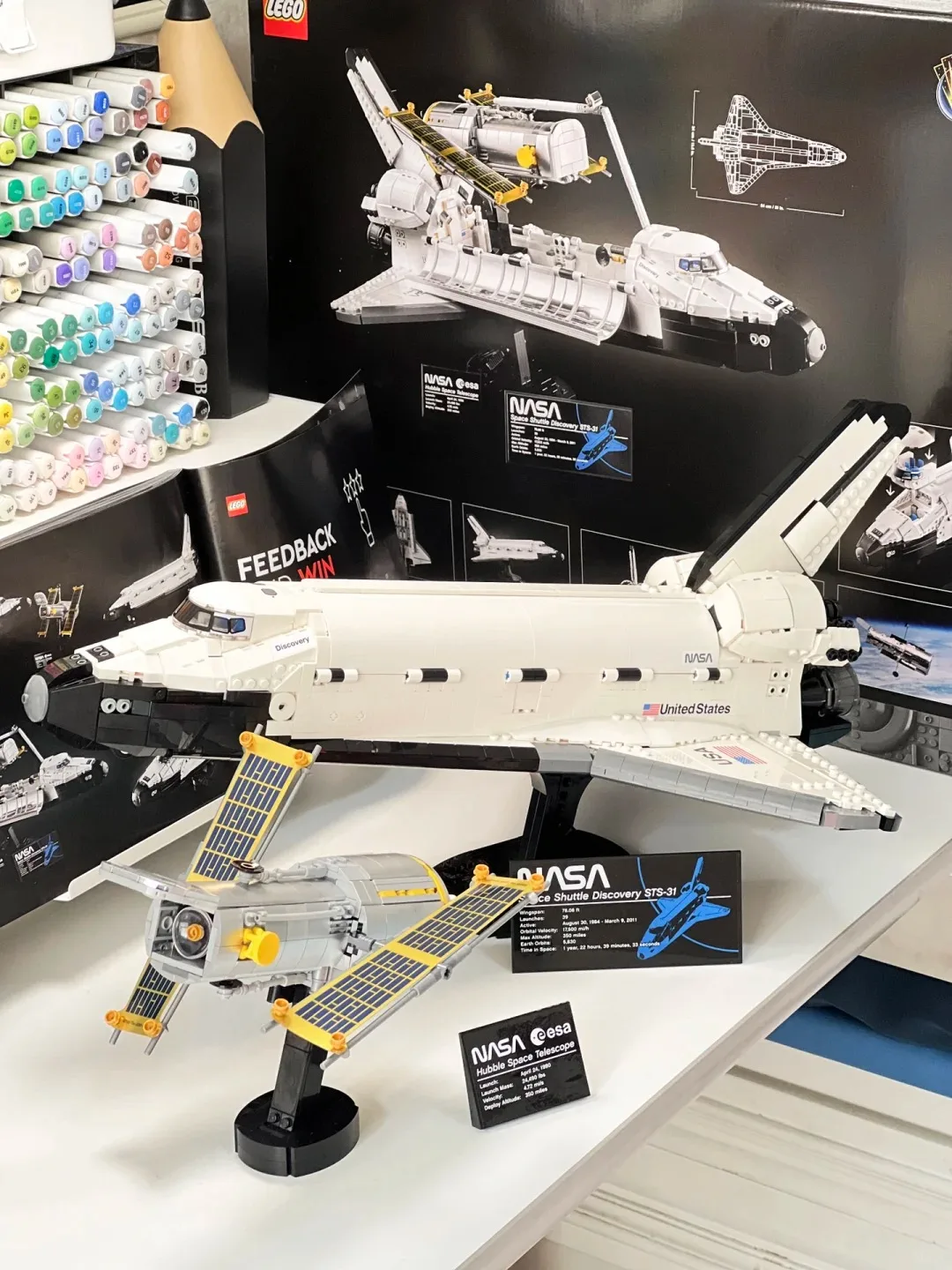 

Universe Series Space Shuttle Discovery Spacecraft Space Launch System Rocket Assembly Building Block Toy Decoration