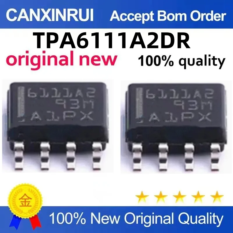 

（10 pieces）TPA6111A2DR TPA6111A2 6111A2 SOP-8 Class AB Audio Amplifier