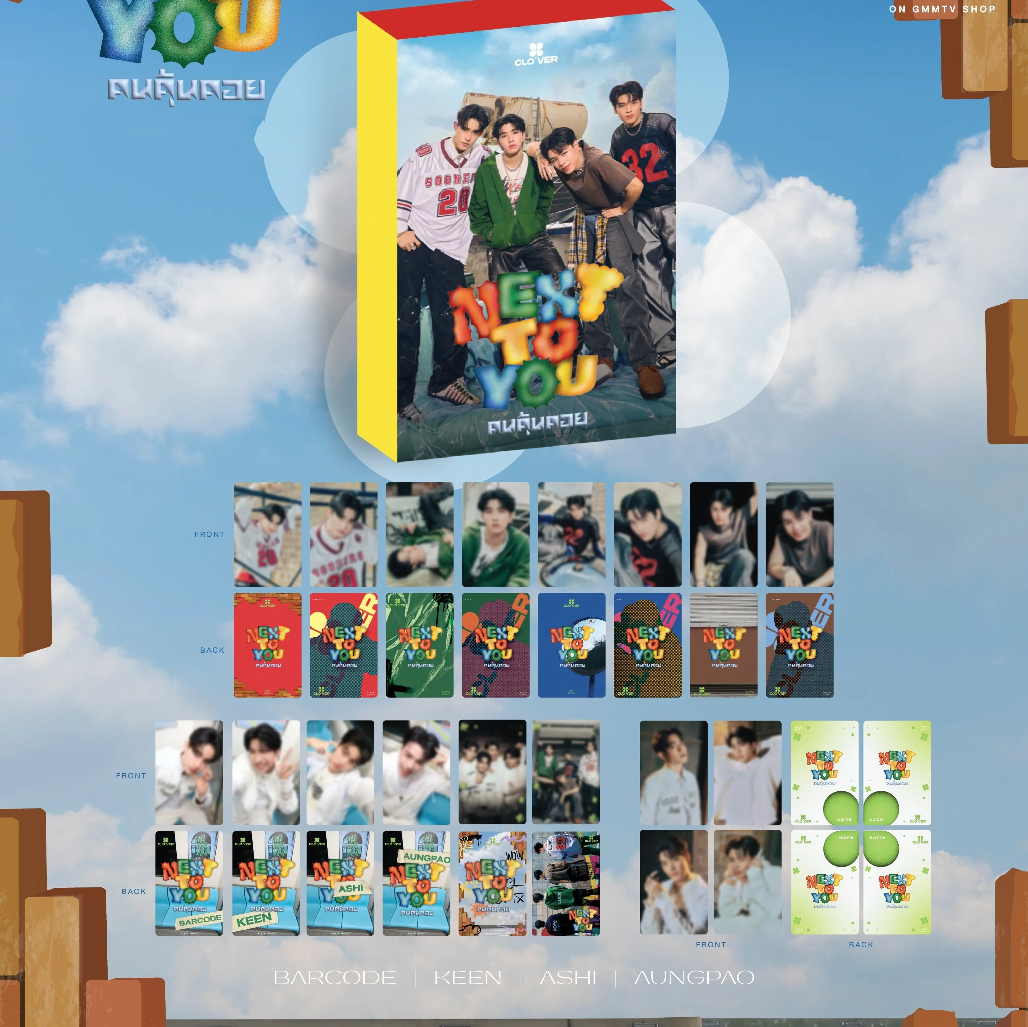 

2025 New Official Pre-sale Gmm Thailand Star CLO_VER Barcode Keen Ashi Aungpao Official Card