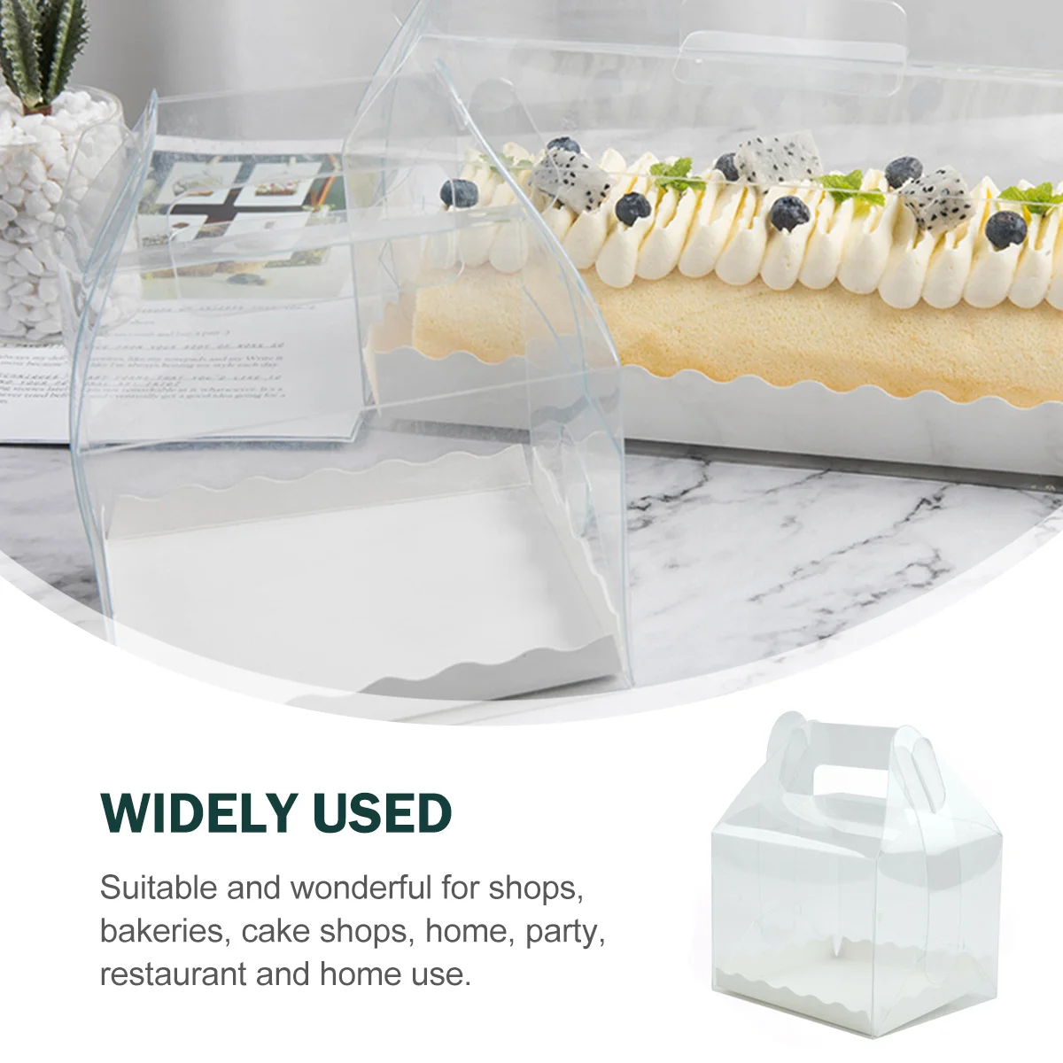 

5 шт., 5 упаковок, коробки для выпечки, контейнеры для тортов, прозрачная переноска с ручкой, прозрачная упаковка для кондитерских изделий