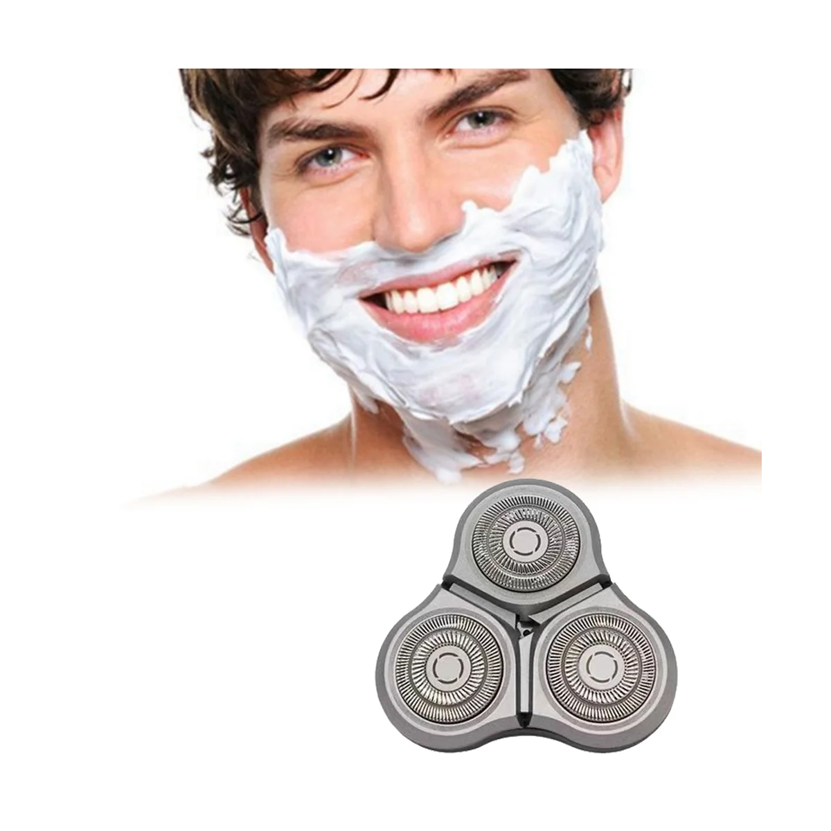 2 buah untuk S500C S500 S300 pencukur elektrik kepala pengganti alat cukur kepala aksesori kepala pemotong MJTXD01SKS