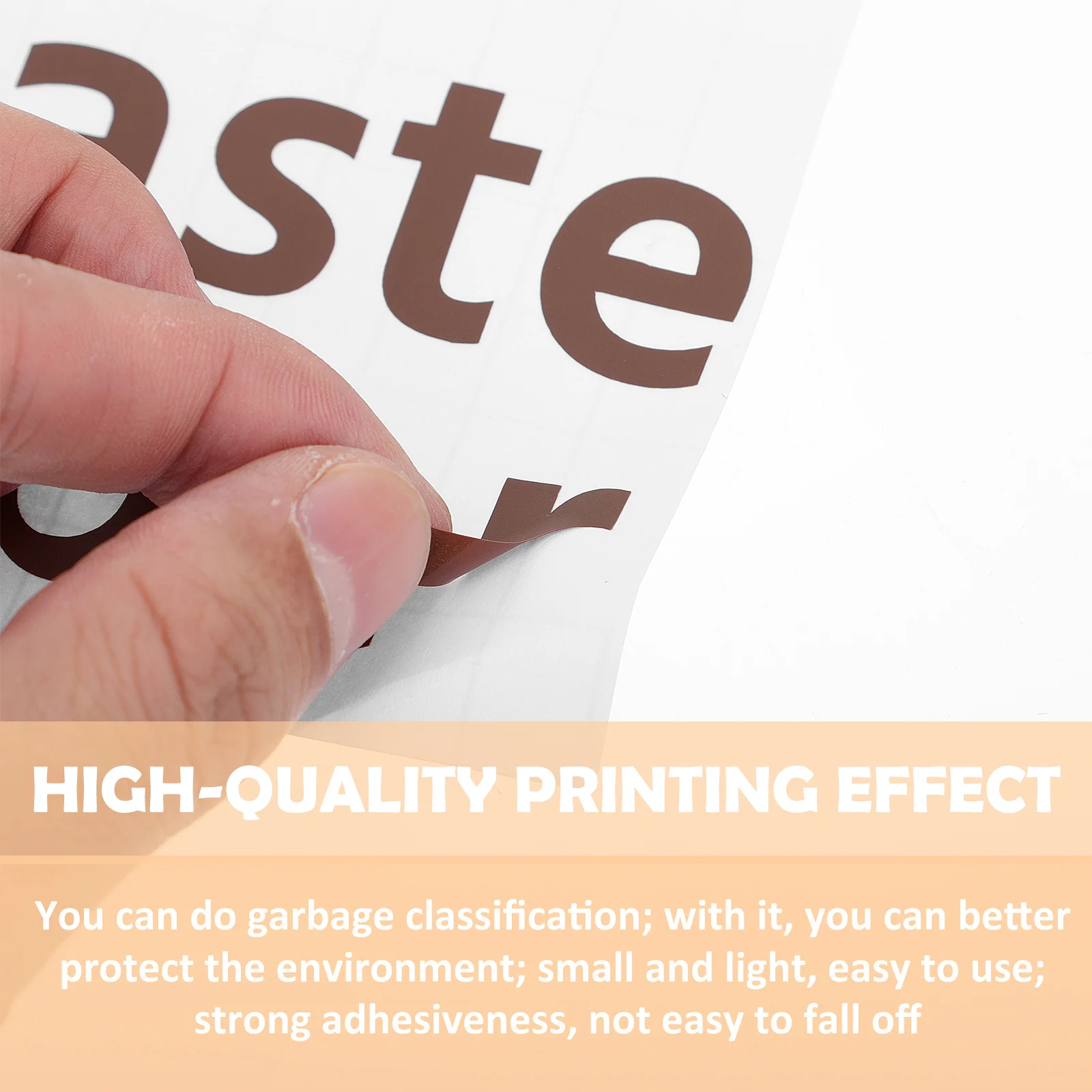 

5Pcs Trash Classification Decals Self Adhesive Trash Can Stickers for Waste Sorting Waste Bin Stickers Garbage Can Sticker