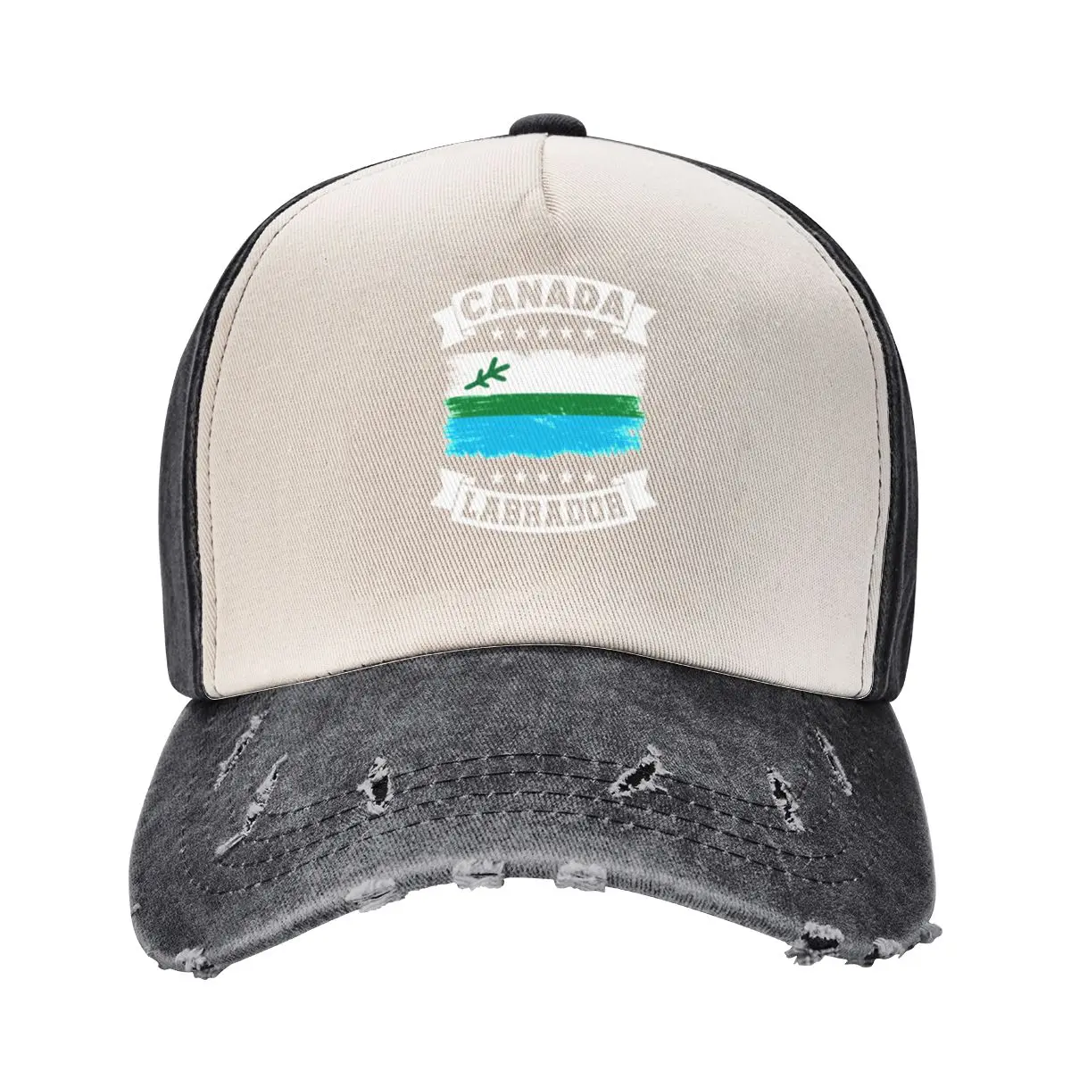 

Canada Labrador Flag Vintage Baseball Cap Beach Bag tactical cap Big Size Hat Women Men's