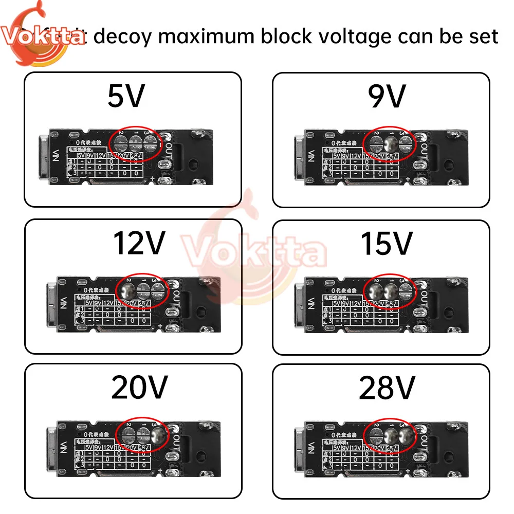 140w 5a usb tipo-c para dc qc pd placa de alimentação de carregamento rápido chamariz 28v 20v 15v 12v 9v 5v suporte de gatilho de tensão pd3.1 pd qc afc fcp