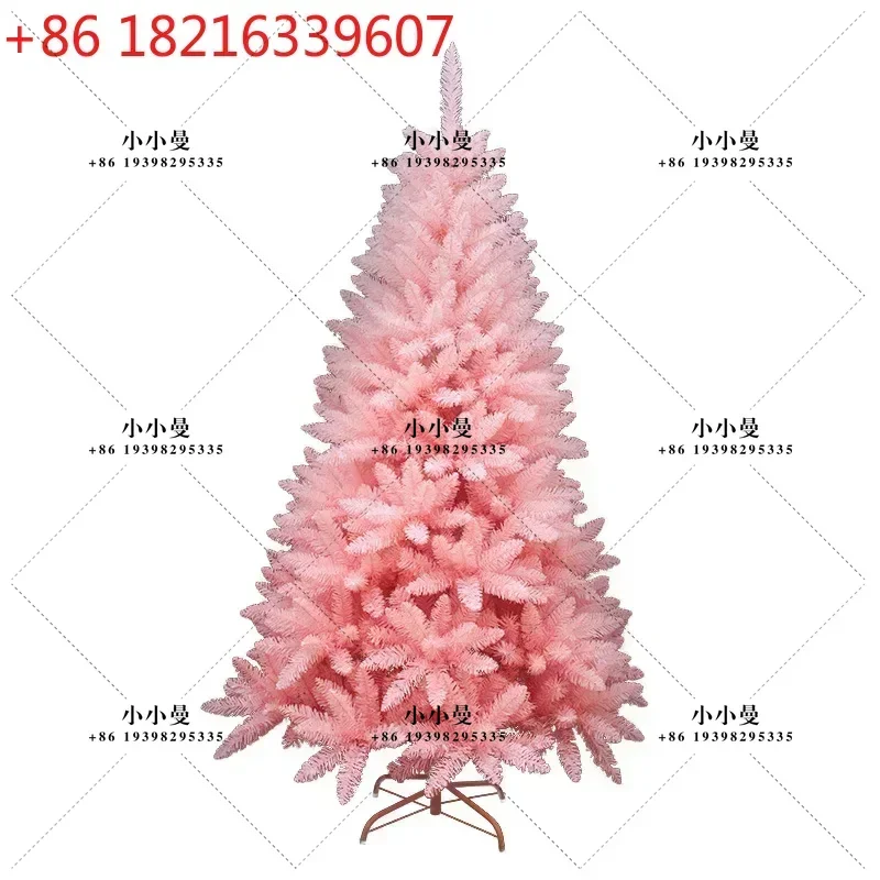 YAO Gradient Pink Christmas Tree 1.5m 1.8m Flocking Encrypted Branches Creativity Shopping Mall Interior Christmas Party Decorat