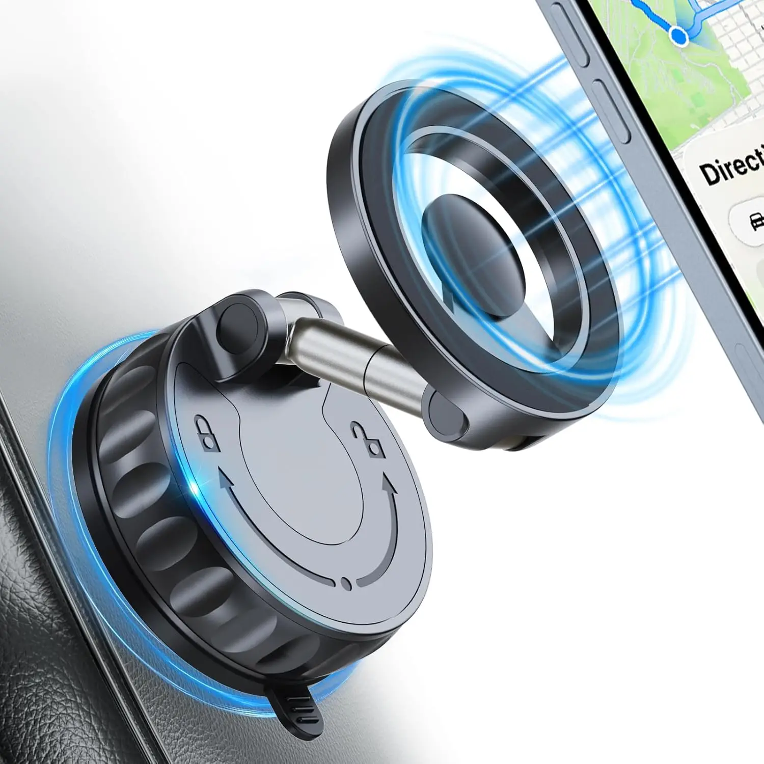 

Vacuum Magnet Phone Bracket Multi-angles Adjustment Strong Magnetic Suck Design Foldable Car Holder For iphone Navigation Stand