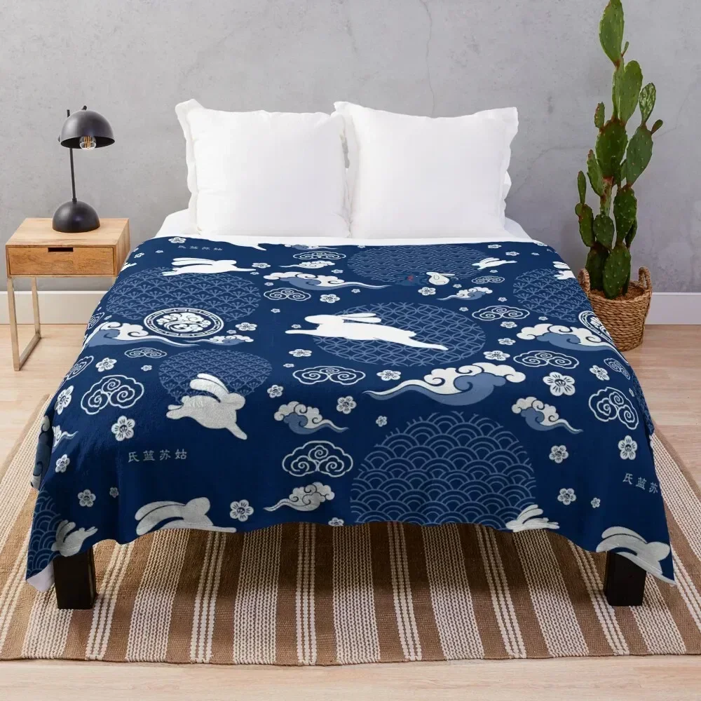 

WangXian Qixi Festival Mask [SEAMLESS] Throw Blanket Cozy Warm Blanket for Bed Room Decor