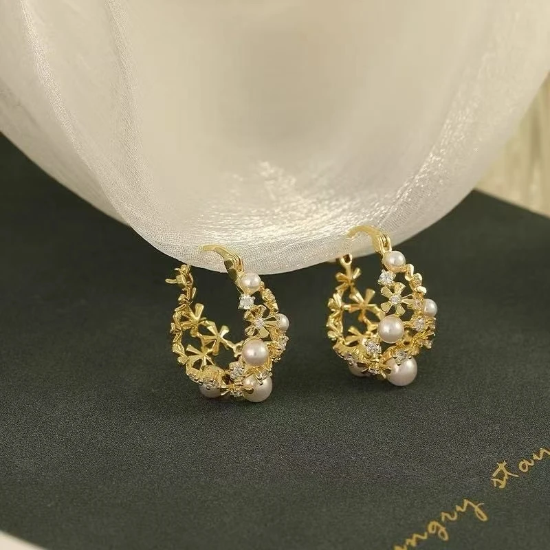 Wholesale S925 Sterling Silver Earrings Mount Findings Settings Base Mounting Parts Accessory for 3-6mm Pearls 5 pairs/lot