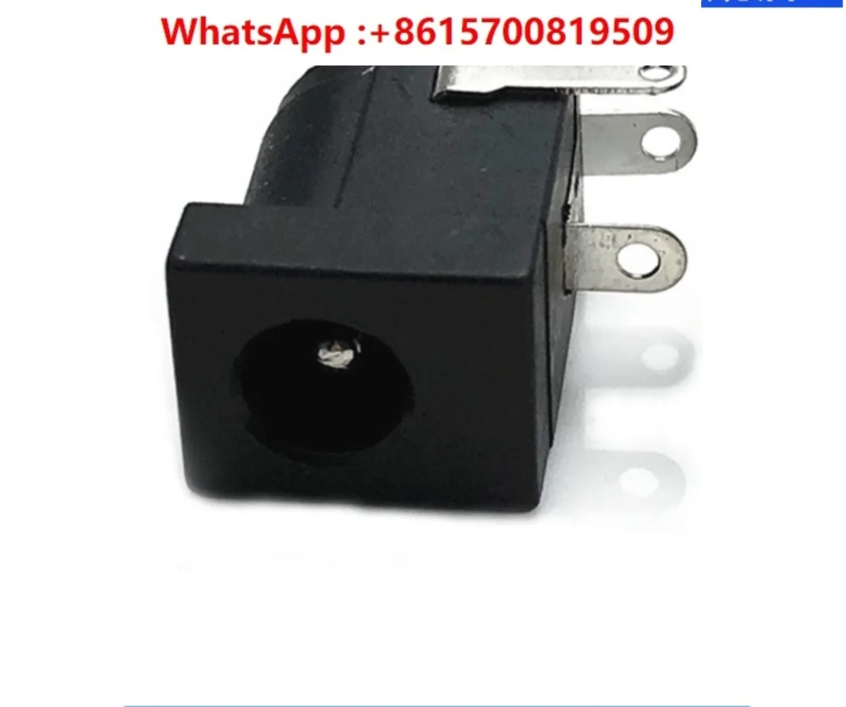 DC female seat, horizontal socket DC005 DC power port 5.5 * 1.65/2 1/2.5 mm 3-pin charging port Pack 100 pieces