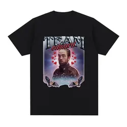 Team Edward Robert Pattinson Graphic T-shirt Funny Meme Short Sleeve T-shirts Men Women Fashion Cotton Oversized Casual T Shirts