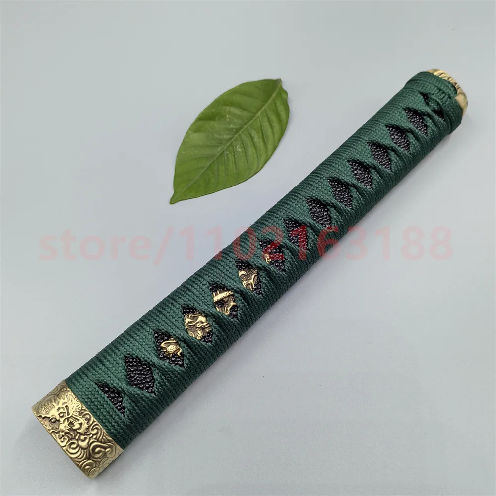 

High Quality 26cm Tsuka Handle Hilt Brass Fuchi Kashira Menuki For Japanese Real Japan Samurai Katana Sword Fittings Parts