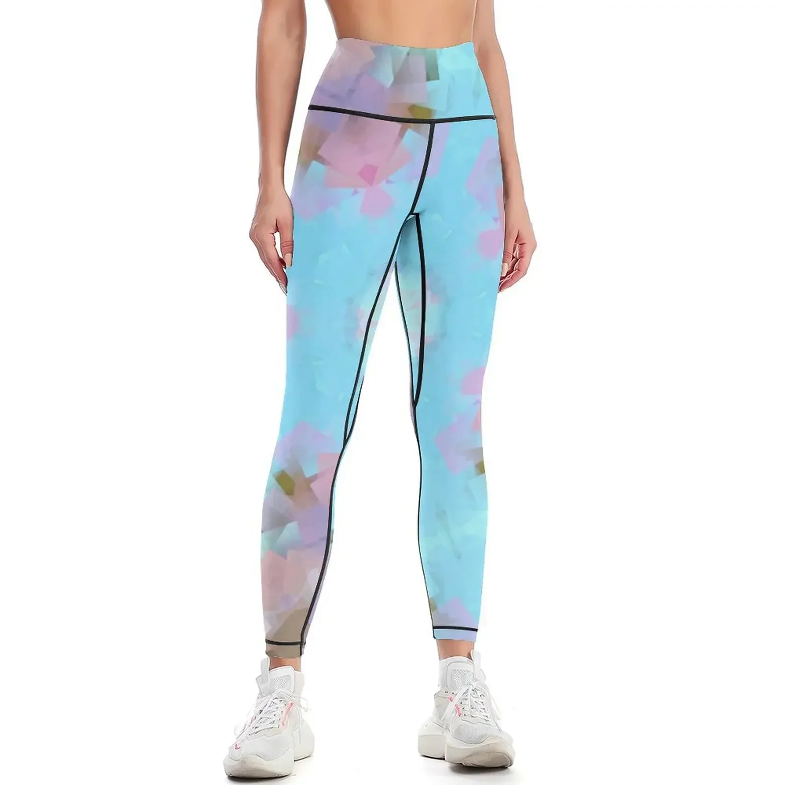 

Abstract Cherry Blossom Leggings Jogger pants Tight fitting woman Women's trousers Sportswear woman gym Womens Leggings